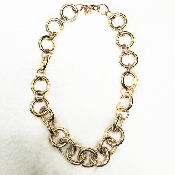 J. Crew Jewelry - J. CREW | Chunky Round Chain Link Gold Necklace